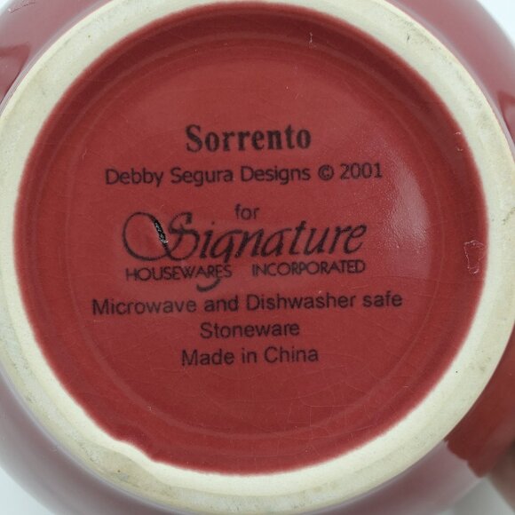 Signature Housewares Sorrento Ruby Red Beaujolais Burgundy All Purpose Bowl - Picture 5 of 6